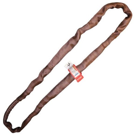 Endless Round Slings, 4 Ft L, Brown